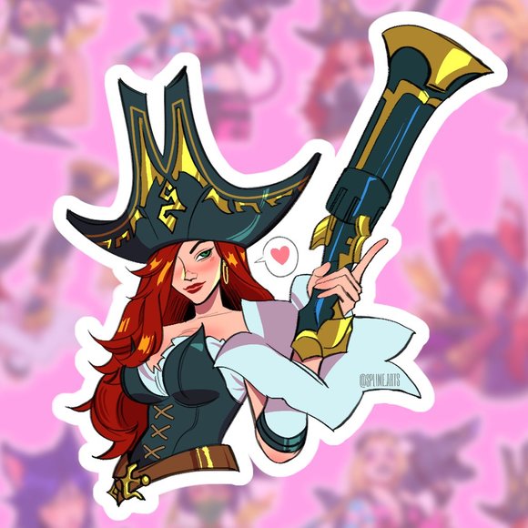 Miss Fortune League of Legends Vinyl Sticker - Picture 1 of 4